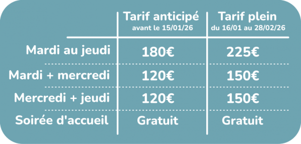Tarifs